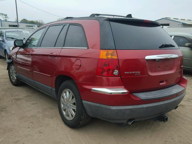 2A8GM68X67R200932 - 2007 CHRYSLER PACIFICA T RED photo 3