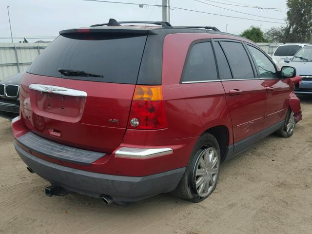 2A8GM68X67R200932 - 2007 CHRYSLER PACIFICA T RED photo 4