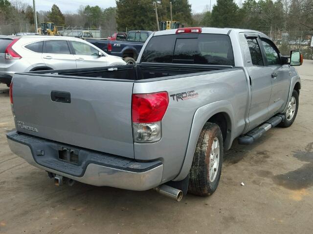 5TBRV54177S470275 - 2007 TOYOTA TUNDRA DOU SILVER photo 4