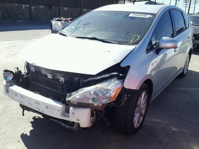 JTDZN3EU5C3111555 - 2012 TOYOTA PRIUS V SILVER photo 2