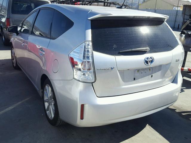 JTDZN3EU5C3111555 - 2012 TOYOTA PRIUS V SILVER photo 3