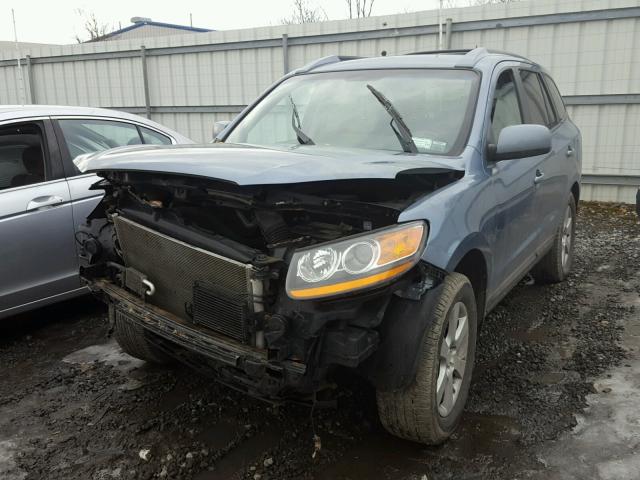 5NMSH13E69H295231 - 2009 HYUNDAI SANTA FE S BLUE photo 2