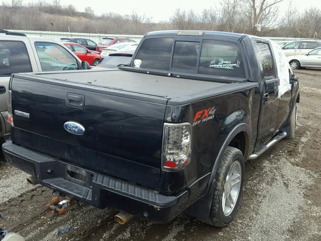 1FTPW14576FA27355 - 2006 FORD F150 SUPER BLACK photo 4