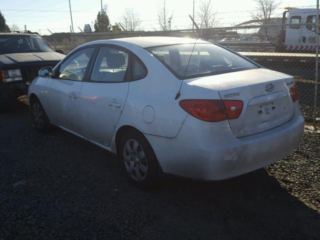 KMHDU46D07U082379 - 2007 HYUNDAI ELANTRA GL WHITE photo 3