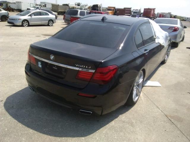 WBAYE8C53DD133454 - 2013 BMW 750LI BLACK photo 4