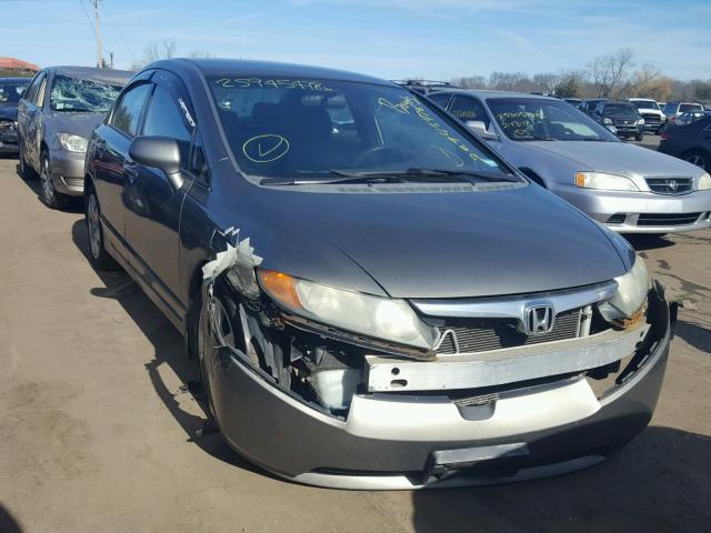 2HGFA16568H333487 - 2008 HONDA CIVIC LX GRAY photo 1