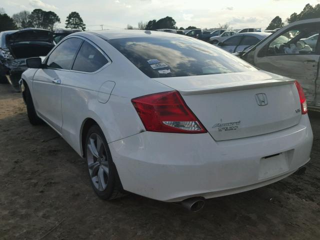 1HGCS2B80CA011344 - 2012 HONDA ACCORD EXL WHITE photo 3