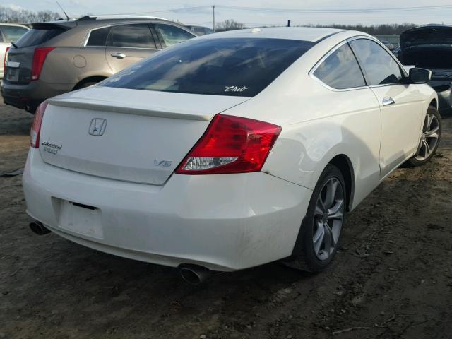 1HGCS2B80CA011344 - 2012 HONDA ACCORD EXL WHITE photo 4