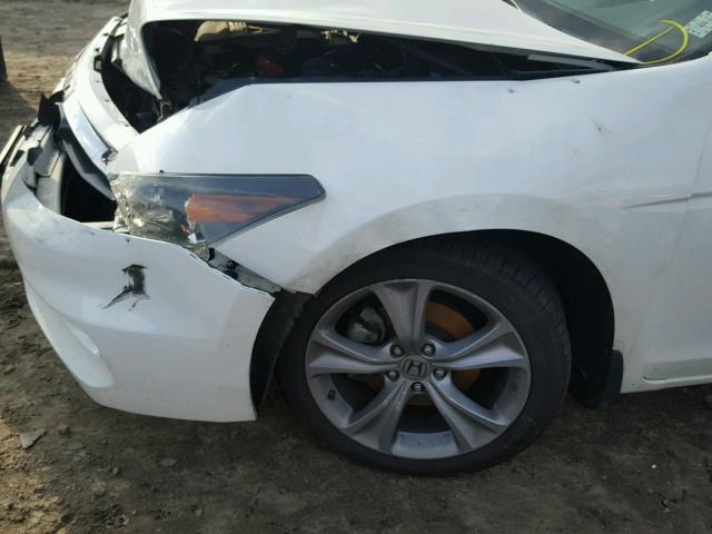 1HGCS2B80CA011344 - 2012 HONDA ACCORD EXL WHITE photo 9