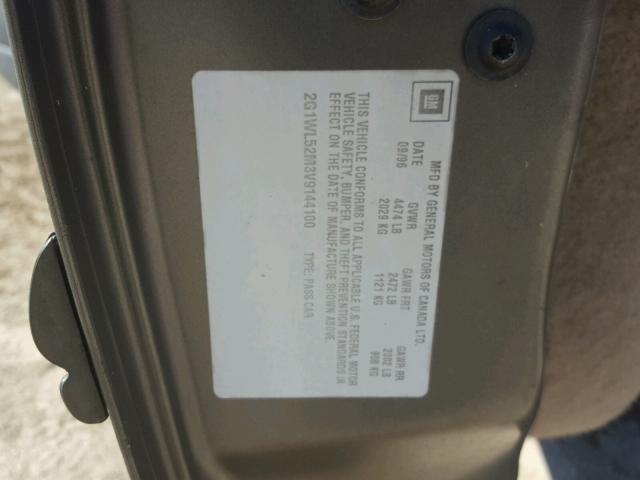 2G1WL52M3V9144100 - 1997 CHEVROLET LUMINA BAS მწვანე ფოტო 10