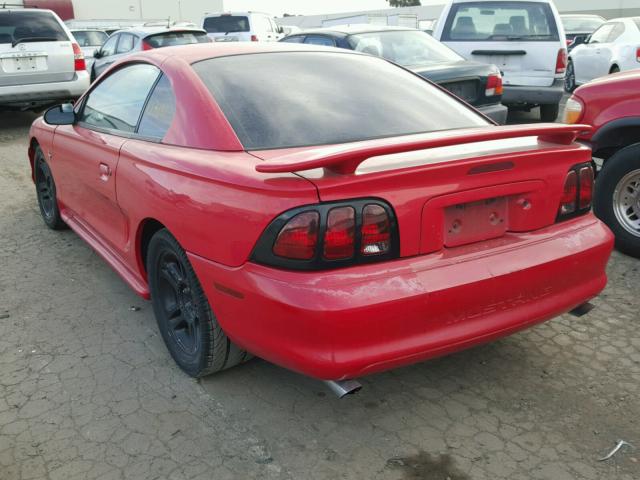 1FAFP4042WF129174 - 1998 FORD MUSTANG RED photo 3