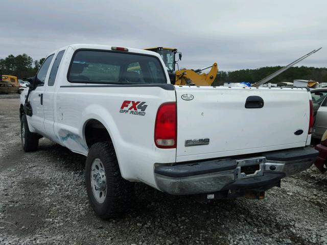 1FTSX21P85EB10901 - 2005 FORD F250 SUPER WHITE photo 3