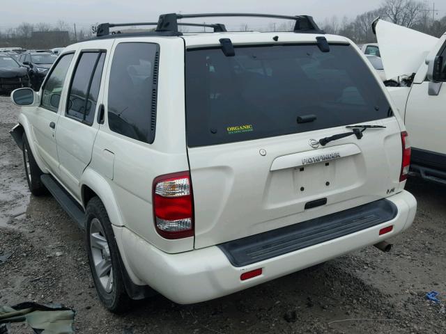 JN8DR09X43W704246 - 2003 NISSAN PATHFINDER WHITE photo 3