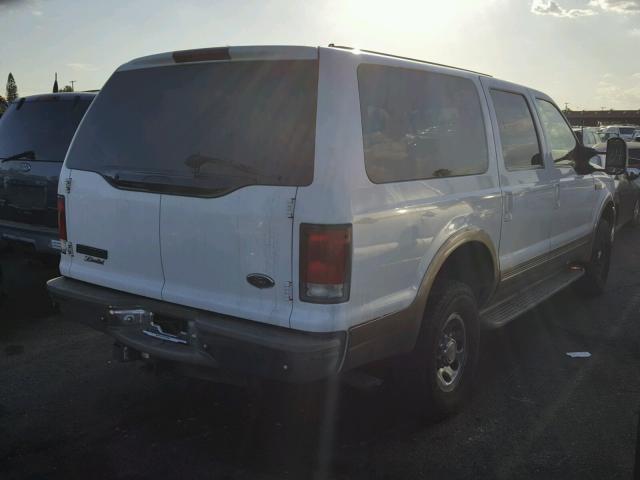 1FMNU43S3YEE50105 - 2000 FORD EXCURSION WHITE photo 4