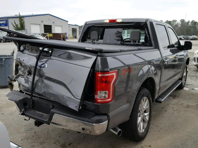 1FTEW1EP8HFA63369 - 2017 FORD F150 SUPER GRAY photo 4