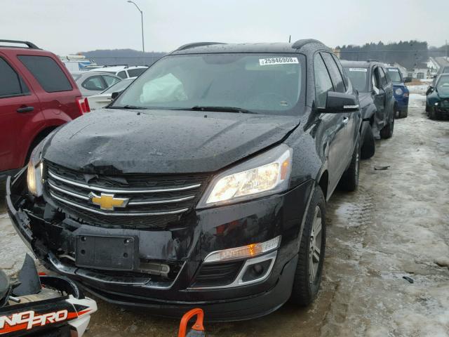 1GNKVGKDXGJ348807 - 2016 CHEVROLET TRAVERSE L BLACK photo 2