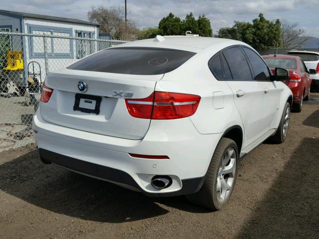 5UXFG2C52BLX06976 - 2011 BMW X6 XDRIVE3 WHITE photo 4