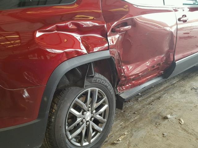 1GKKNMLS5HZ135341 - 2017 GMC ACADIA SLT ბურგუნდია ფოტო 9