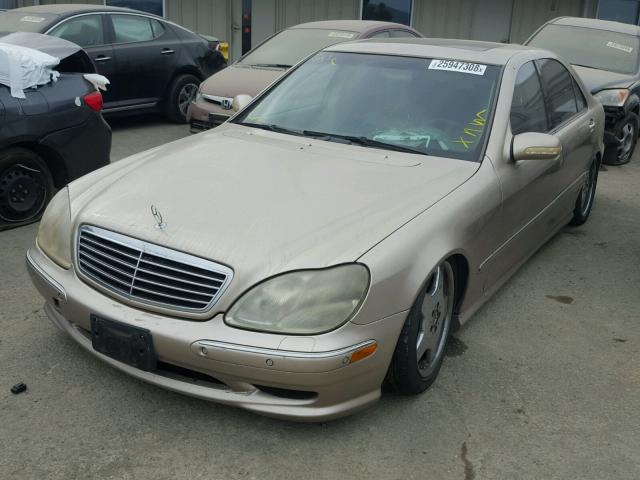 WDBNG73J72A245579 - 2002 MERCEDES-BENZ S 55 AMG GOLD photo 2