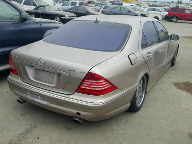 WDBNG73J72A245579 - 2002 MERCEDES-BENZ S 55 AMG GOLD photo 4