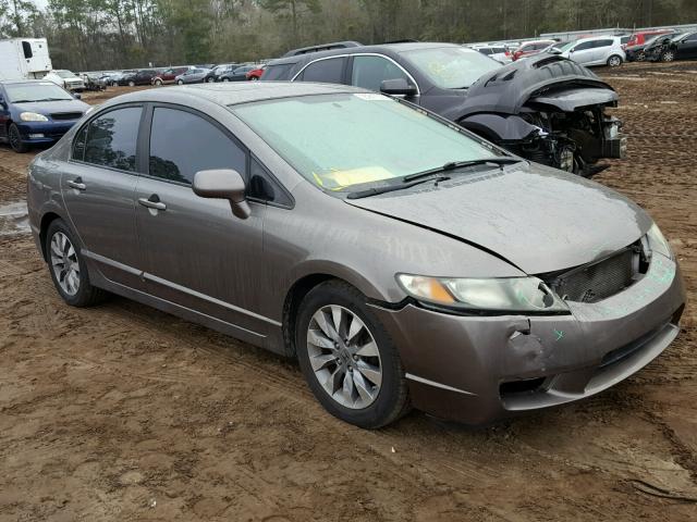 1HGFA169X9L028758 - 2009 HONDA CIVIC EXL GRAY photo 1