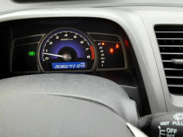 1HGFA169X9L028758 - 2009 HONDA CIVIC EXL ნაცრისფერი ფოტო 8