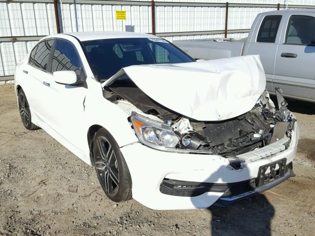 1HGCR2F57GA158522 - 2016 HONDA ACCORD SPO WHITE photo 1