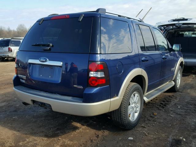 1FMEU74E47UA54103 - 2007 FORD EXPLORER E BLUE photo 4