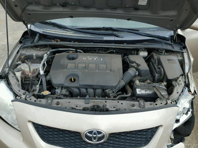 1NXBU4EEXAZ258072 - 2010 TOYOTA COROLLA BA GOLD photo 7