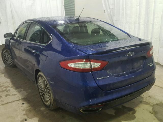 3FA6P0K94FR145848 - 2015 FORD FUSION TIT BLUE photo 3