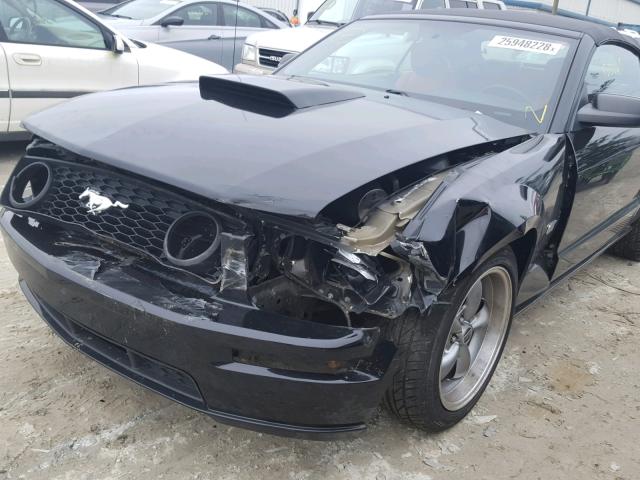 1ZVFT85H955237088 - 2005 FORD MUSTANG GT BLACK photo 9