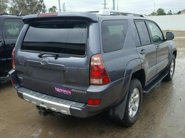 JTEBT14R540034404 - 2004 TOYOTA 4RUNNER SR GRAY photo 4