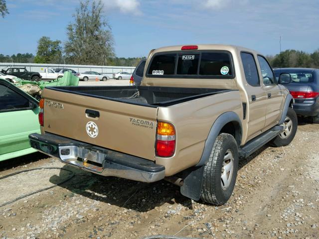 5TEGN92N71Z837861 - 2001 TOYOTA TACOMA DOU TAN photo 4