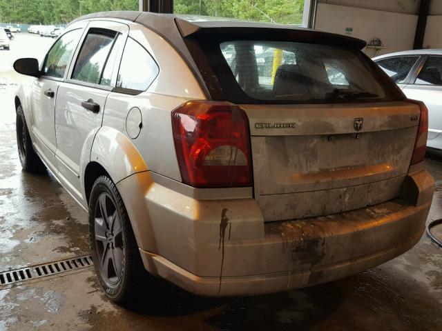 1B3HB48B27D510882 - 2007 DODGE CALIBER SX SILVER photo 3