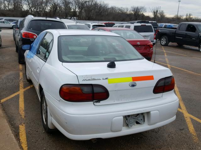 1G1NE52J52M556643 - 2002 CHEVROLET MALIBU LS WHITE photo 3