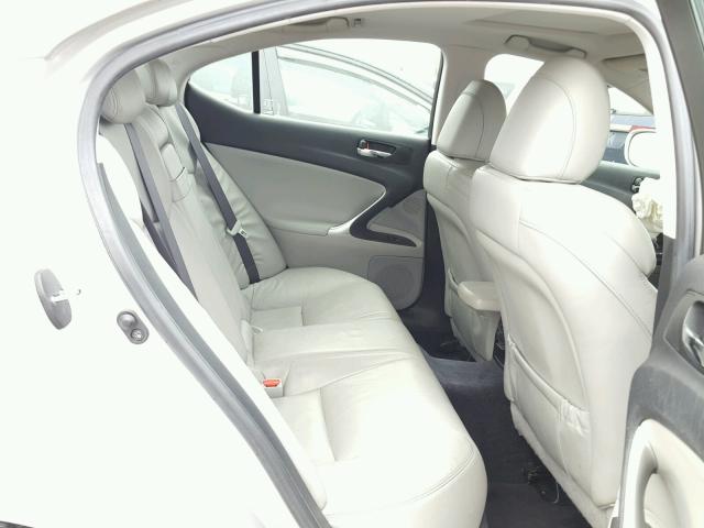 JTHBK262185070109 - 2008 LEXUS IS 250 SILVER photo 6