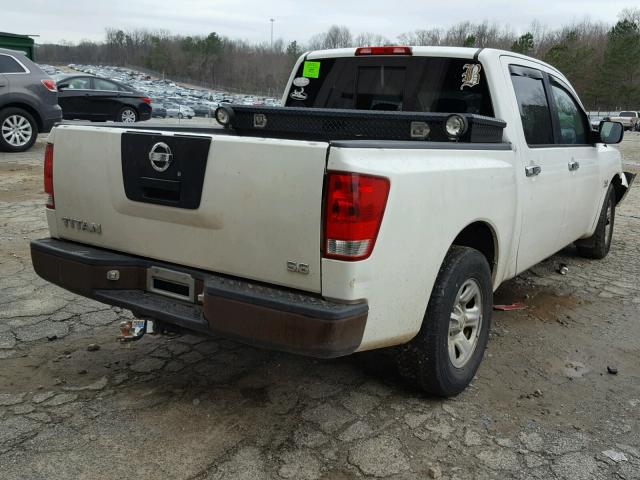 1N6AA07A84N567949 - 2004 NISSAN TITAN XE WHITE photo 4