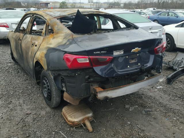 1G1ZB5ST2HF261198 - 2017 CHEVROLET MALIBU LS დამწვარი ფოტო 3