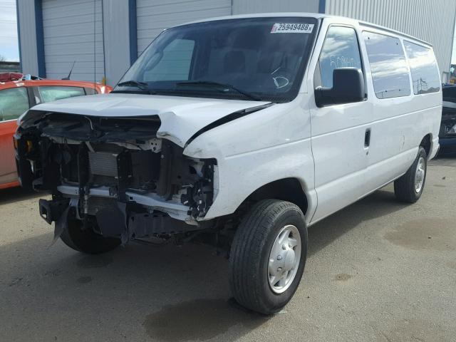 1FMNE1BL1EDB02181 - 2014 FORD ECONOLINE WHITE photo 2