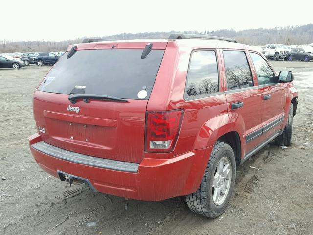 1J4GR48K16C154381 - 2006 JEEP GRAND CHER RED photo 4