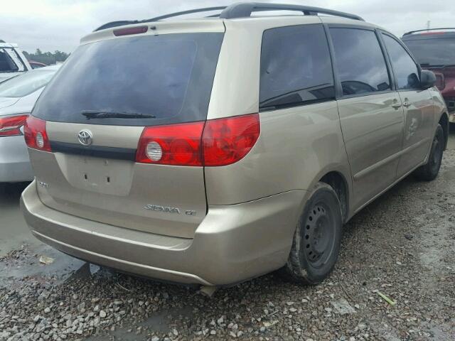 5TDZA23C06S482447 - 2006 TOYOTA SIENNA CE BROWN photo 4