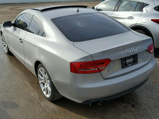 WAULFAFR8CA000556 - 2012 AUDI A5 PREMIUM GRAY photo 3