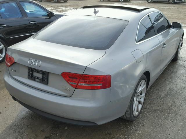 WAULFAFR8CA000556 - 2012 AUDI A5 PREMIUM GRAY photo 4