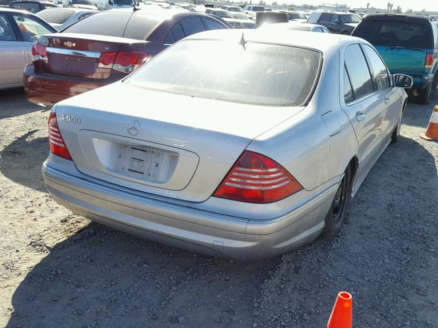 WDBNG75J61A179912 - 2001 MERCEDES-BENZ S 500 SILVER photo 4