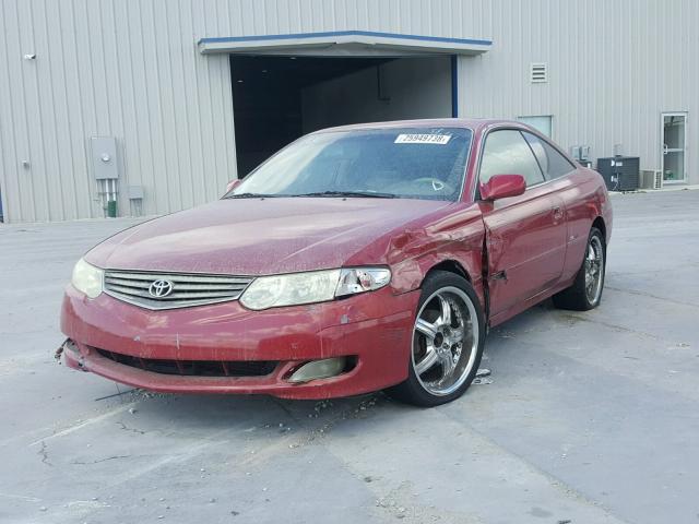 2T1CF22P12C596908 - 2002 TOYOTA CAMRY SOLA RED photo 2