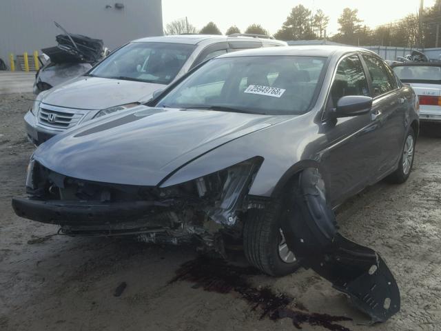 1HGCP2F31BA053827 - 2011 HONDA ACCORD LX GRAY photo 2