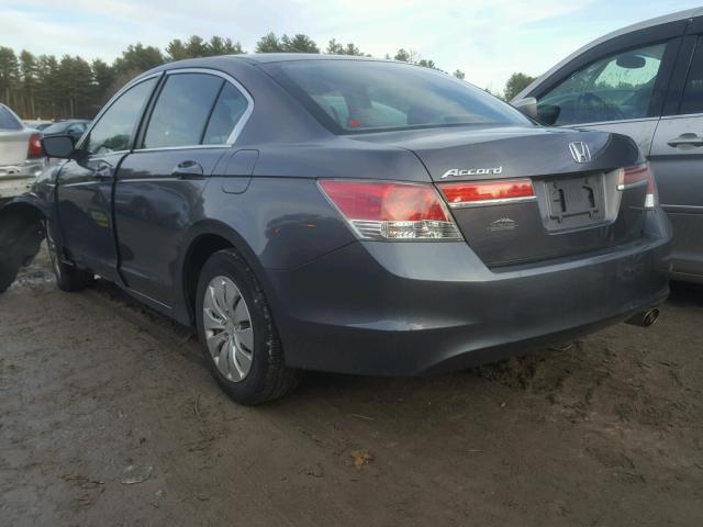 1HGCP2F31BA053827 - 2011 HONDA ACCORD LX GRAY photo 3