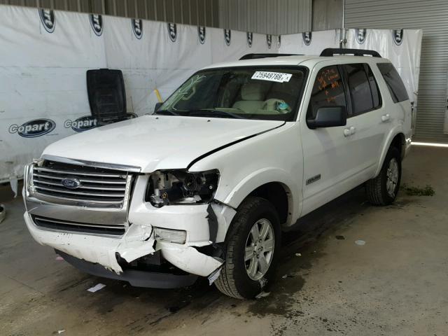 1FMEU63E28UB02680 - 2008 FORD EXPLORER X WHITE photo 2