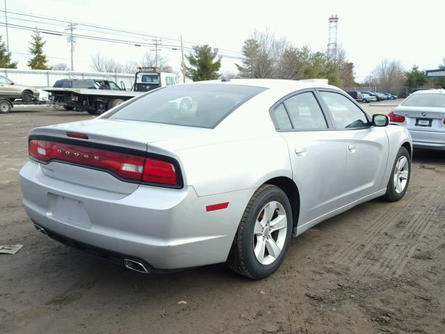 2C3CDXBG2CH214755 - 2012 DODGE CHARGER SE SILVER photo 4