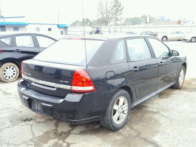 1G1ZT64874F185614 - 2004 CHEVROLET MALIBU MAX BLACK photo 4